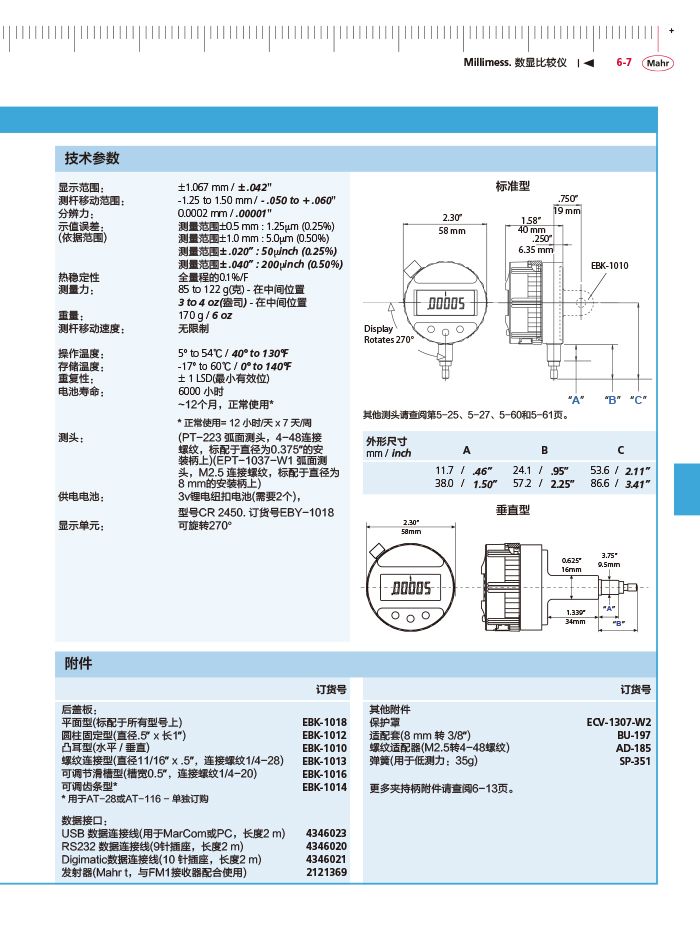 三本2018马尔 Mahr catalog-205