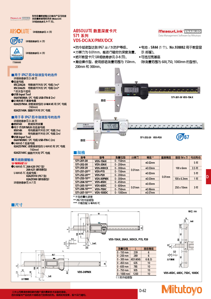 三丰目录Mitutoyo2019-2020 - 副本-271