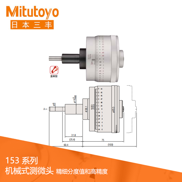 153系列精细分度值/高分辨力型 测微头MHP