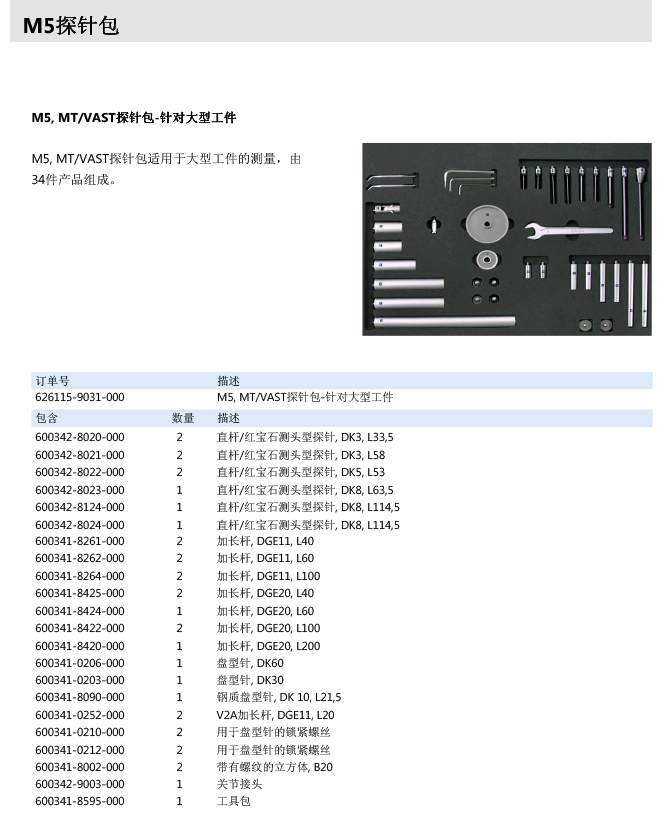 ZEISS 高品質(zhì) 德國(guó)原裝進(jìn)口 M5探針目錄-53