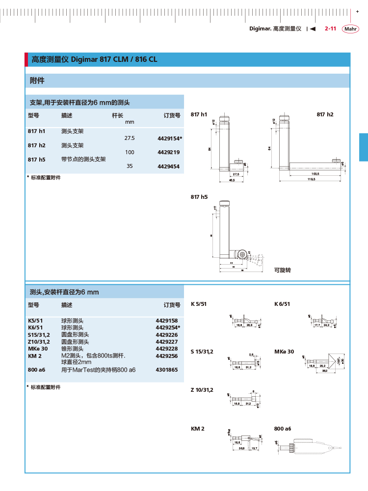 三本2018马尔 Mahr catalog-73